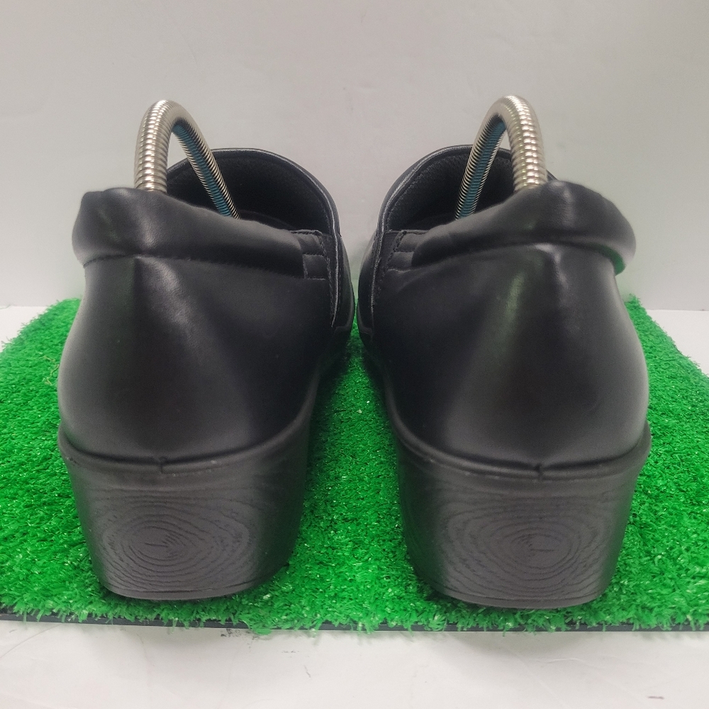 Dr. Scholls Dynamo Womens Work Shoes Wedge Black Leather 11 Wide Comfort Walking - Picture 5 of 6